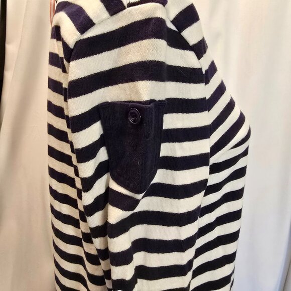 NWT Vineyard Vines Long-Sleeve Stripe Knit Dress Deep Bay S - Picture 7 of 9